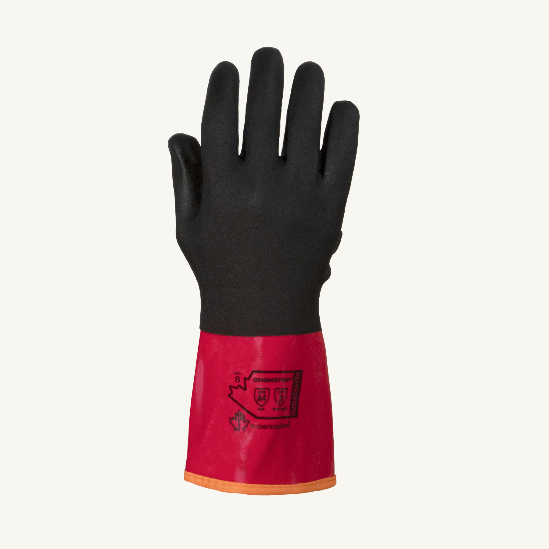 Chemstop? Anti-Vibration PVC Gloves With Aramid Fiber And Full Nitrile Coating